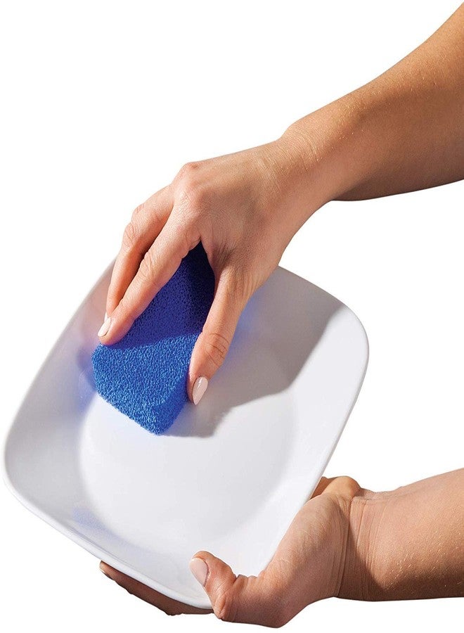 NOHUNT Sponge Scrubber Multi Purpose Cleaning Sponges Scoured with one Side Absorbent Sponge & Other Side Scouring Pad (Multi Color) Pack of 8 - Image 4